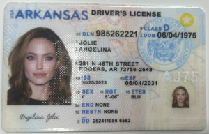 Arkansas Driver License - Arkansas Scannable IDS